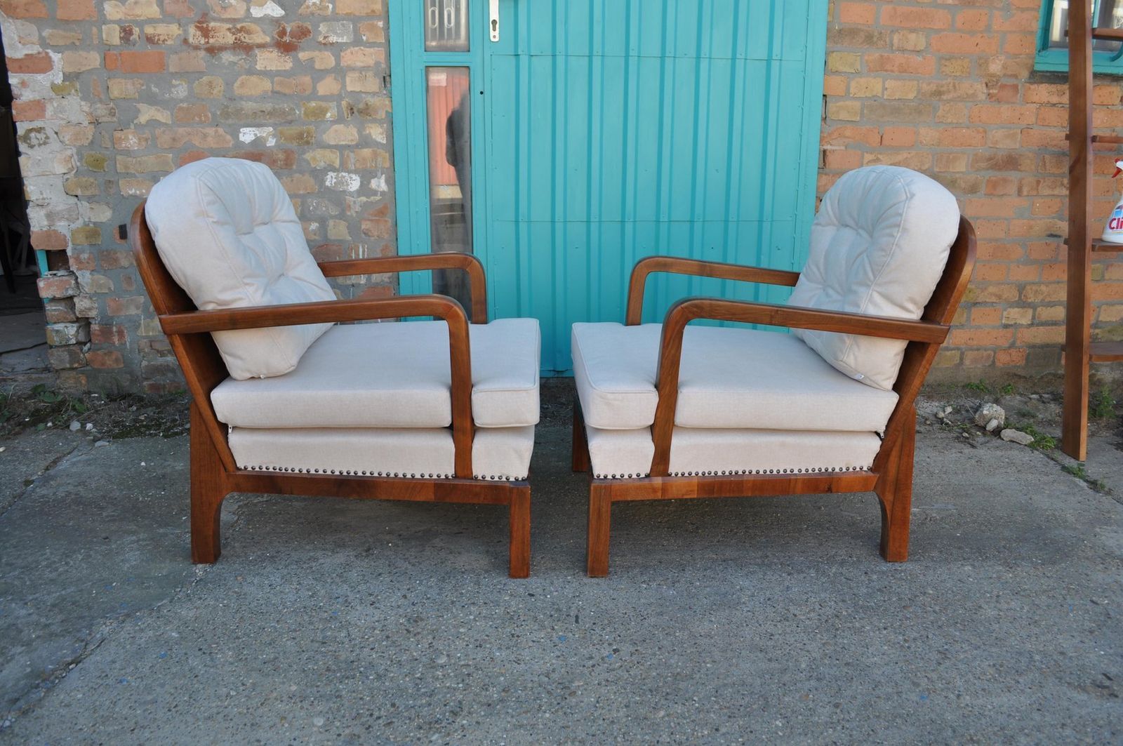 Set Of French Art Deco Chairs, 1930s photo for sale