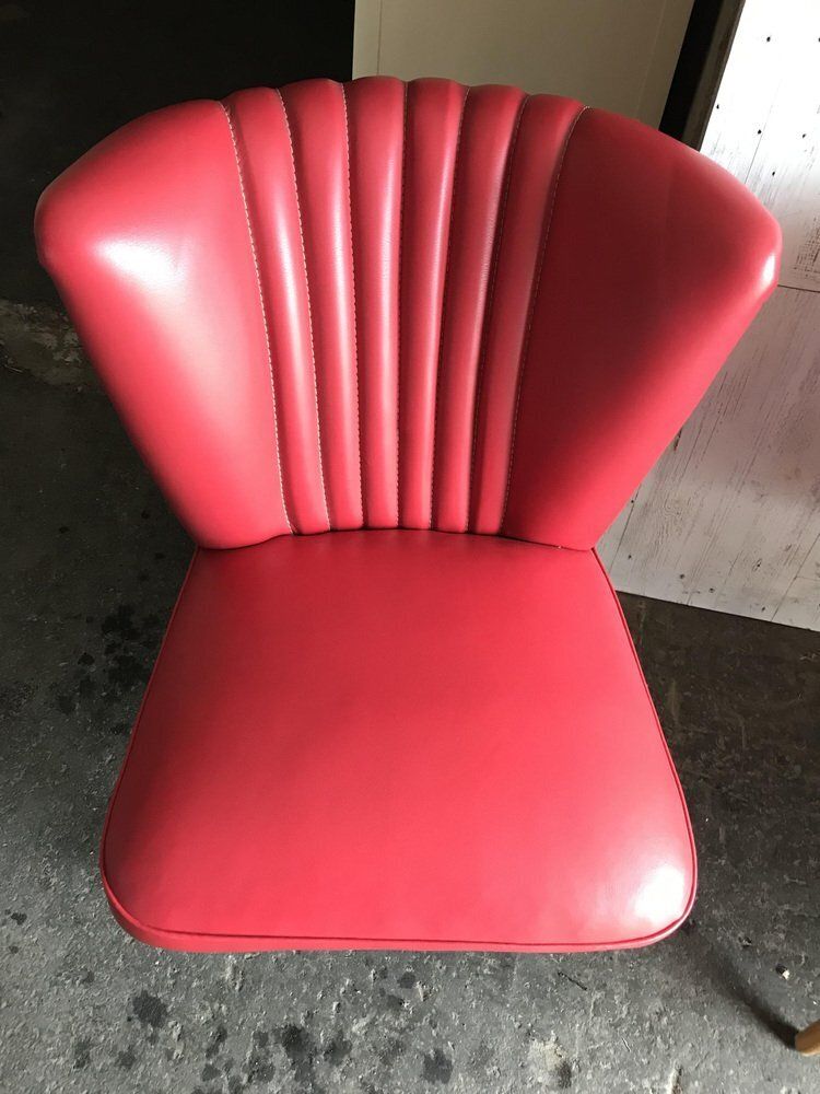 Mid Century Sky Red Cocktail Chair, 1950s photo Furniture