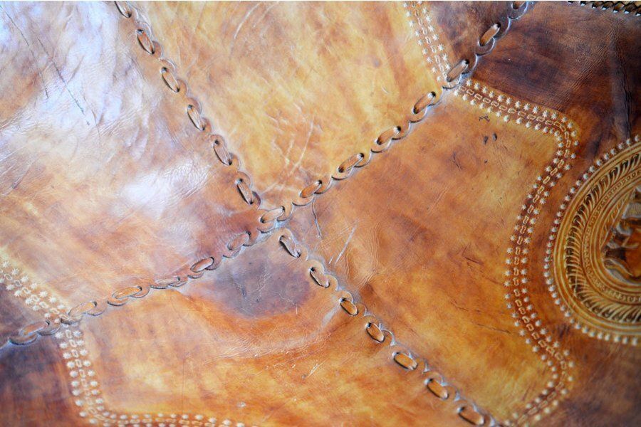 Set Of Vintage Leather Butterfly Chairs photo buy