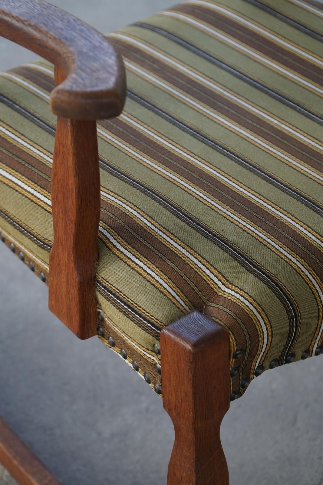 Rocking Chair In Oak, Danish Mid Century Modern, Henning Kjærnulf, 1960s photo vinterior