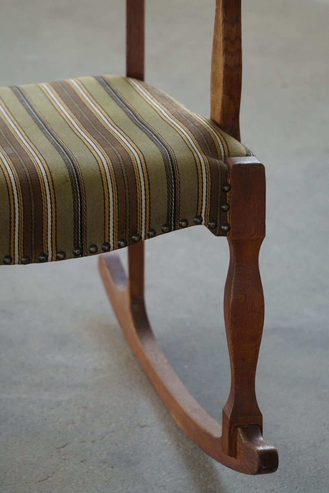 Furniture Rocking Chair In Oak, Danish Mid Century Modern, Henning Kjærnulf, 1960s photo