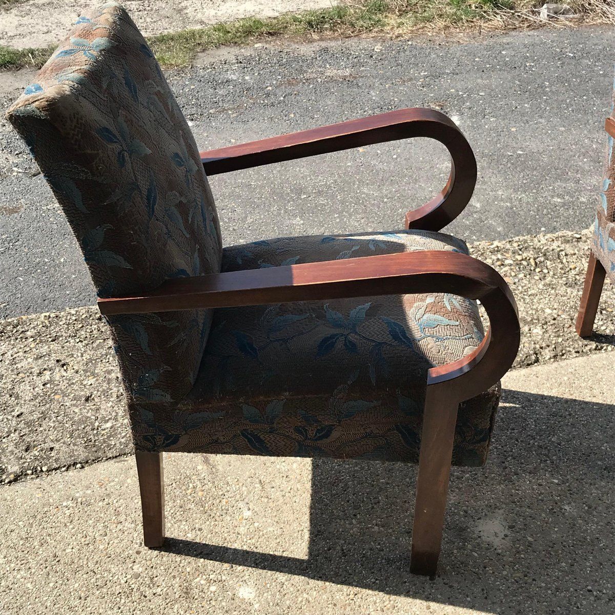 Set Of Art Deco Hungarian Walnut Armchairs, 1930s photo 1956.0