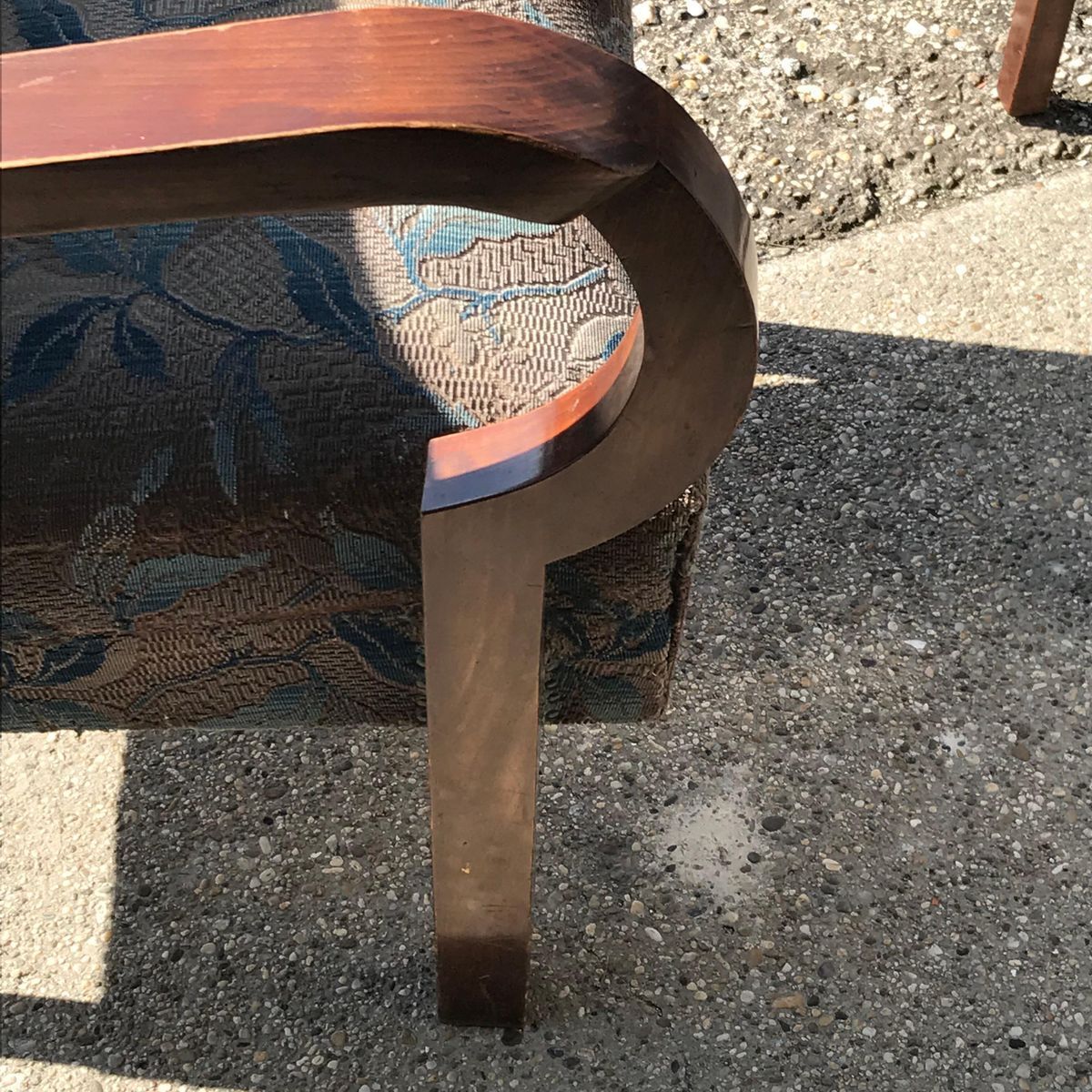 Set Of Art Deco Hungarian Walnut Armchairs, 1930s photo vinterior