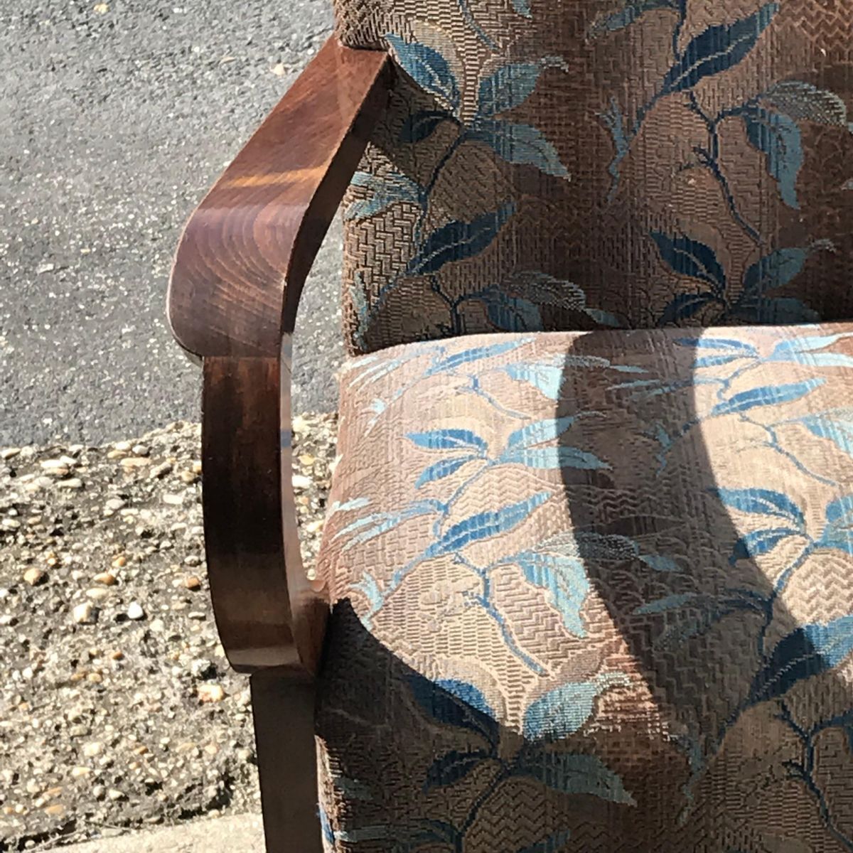 photo for sale Set Of Art Deco Hungarian Walnut Armchairs, 1930s