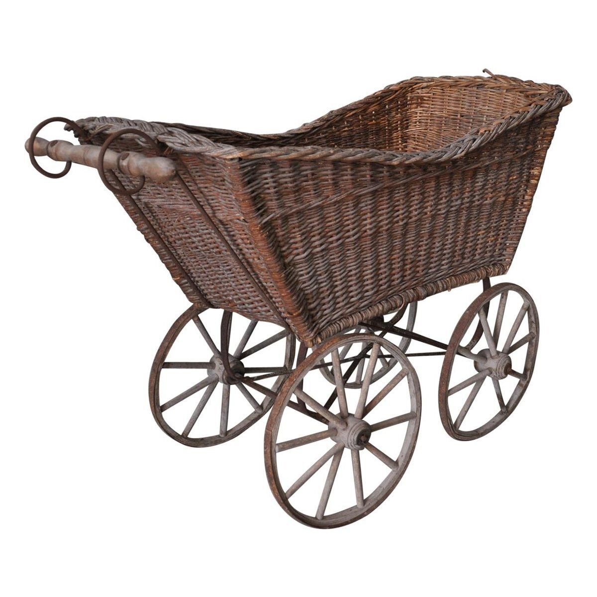 Wicker & Wood Pram, 1930s