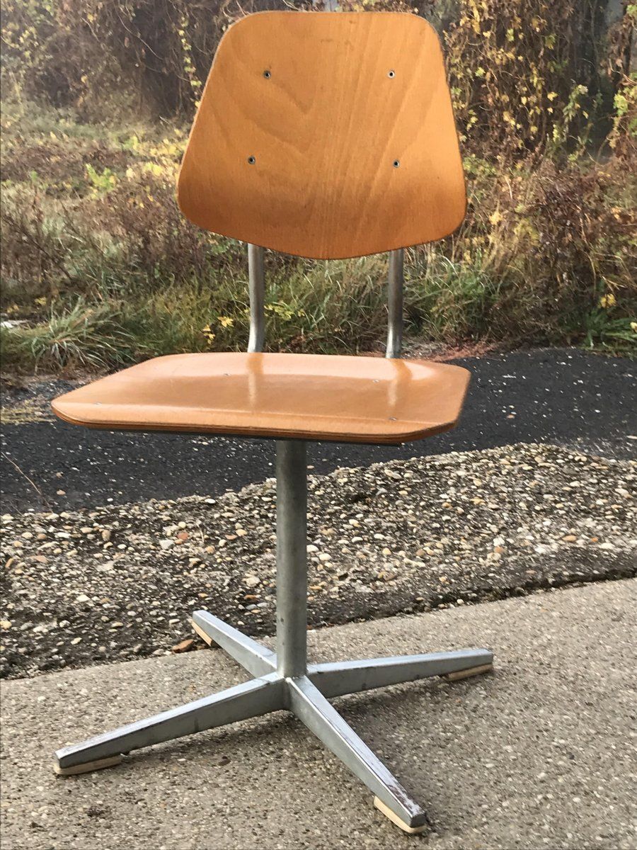 Swiss School Desk And Chair From Embru, 1960s, Set Of 2 photo 1175.0