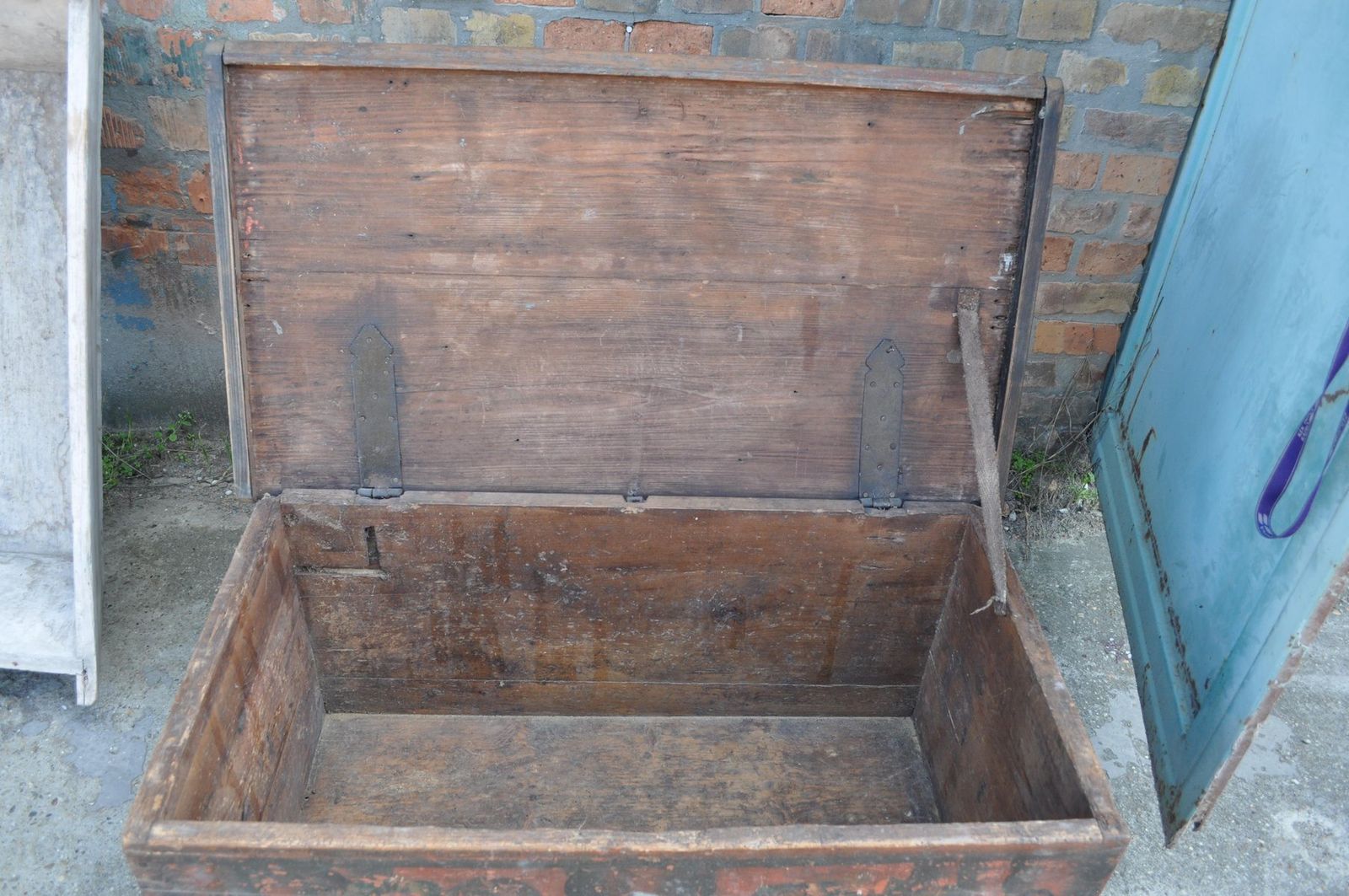 Antique Hungarian Pine Blanket Chest photo Furniture