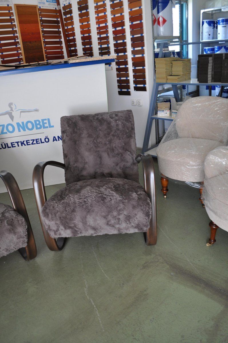 Set Of Model H 269 Lounge Chairs By Jindrich Halabala, 1930s photo furniture