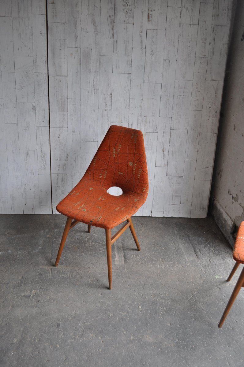 Set Of Hungarian Erika Chairs By Judit Burián For Szkiv, 1959 photo Furniture