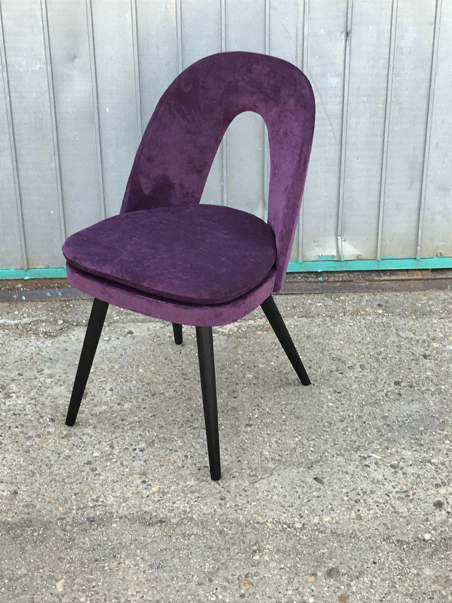 Set Of Mid Century Dining Chairs By Antonín šuman For Tatra Nábytok, 1960s photo for sale