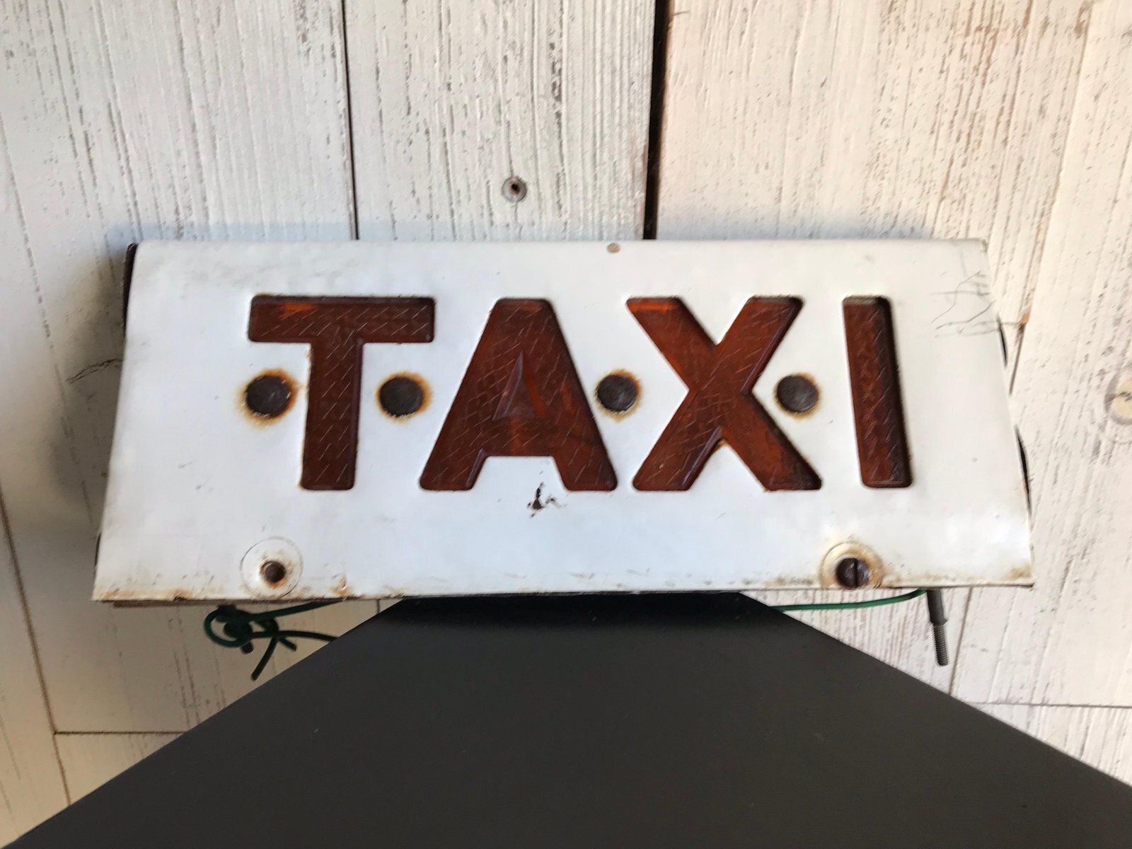 Vintage Taxi Sign, 1970s photo for sale
