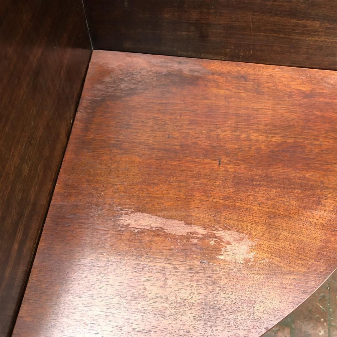Antique Mahogany Gentleman's Corner Washstand Early 19th C photo for sale