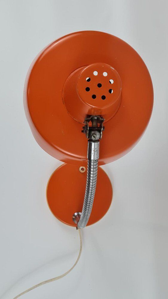 Desk Lamp In Orange Metal, Hungary, 1970s photo vinterior