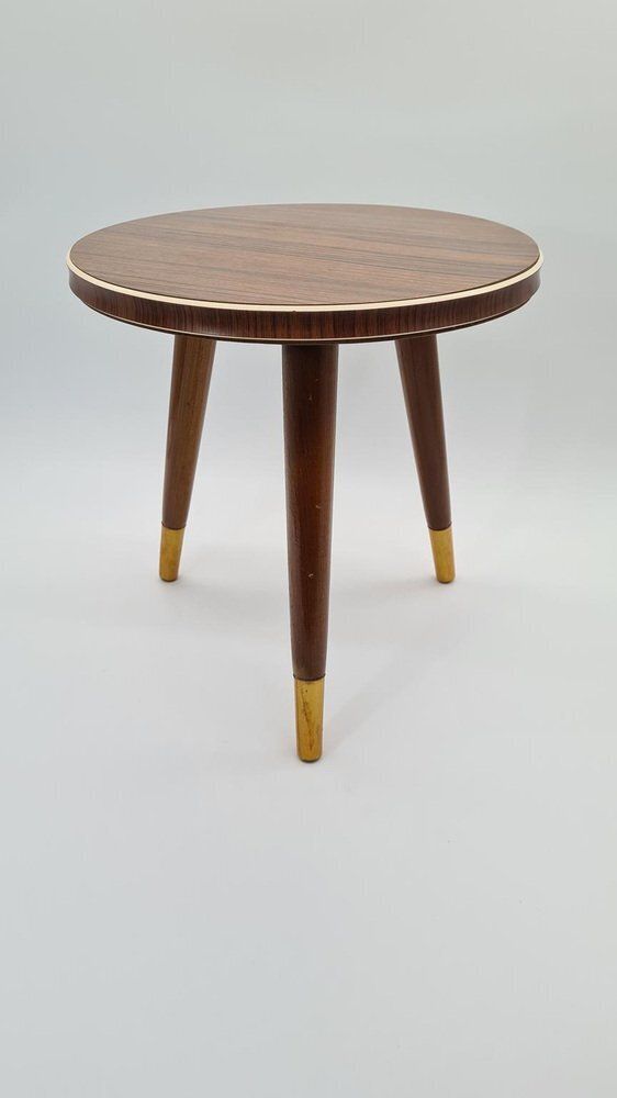 Rockabilly Side Table In Laminated Wood, Germany, 1970s photo vintage