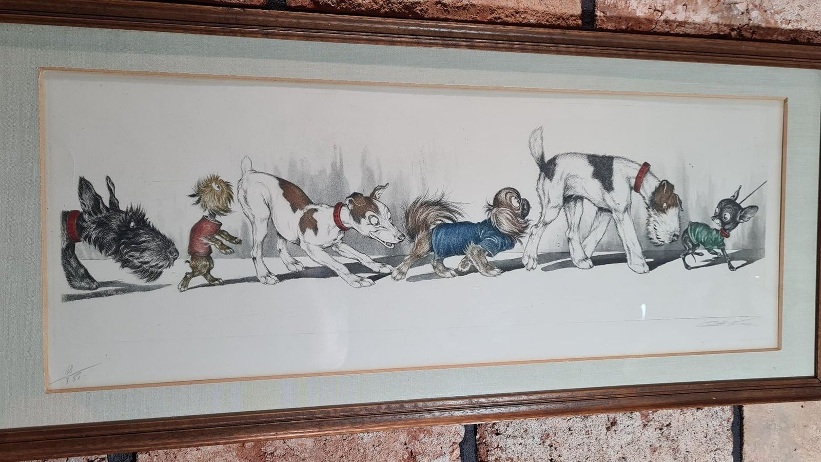 photo vinterior Boris O Klein, Dogs, 1960s, Wood & Paper