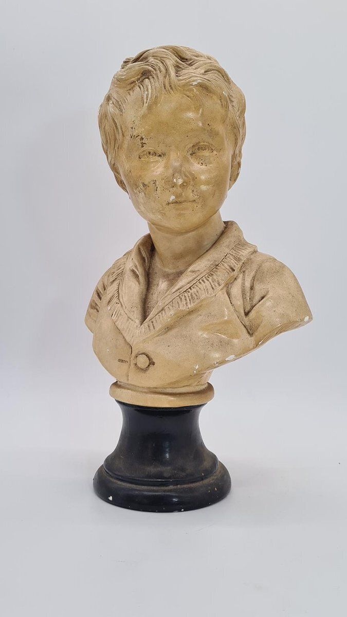 photo furniture Bust Of Boy In Plaster, 1890s