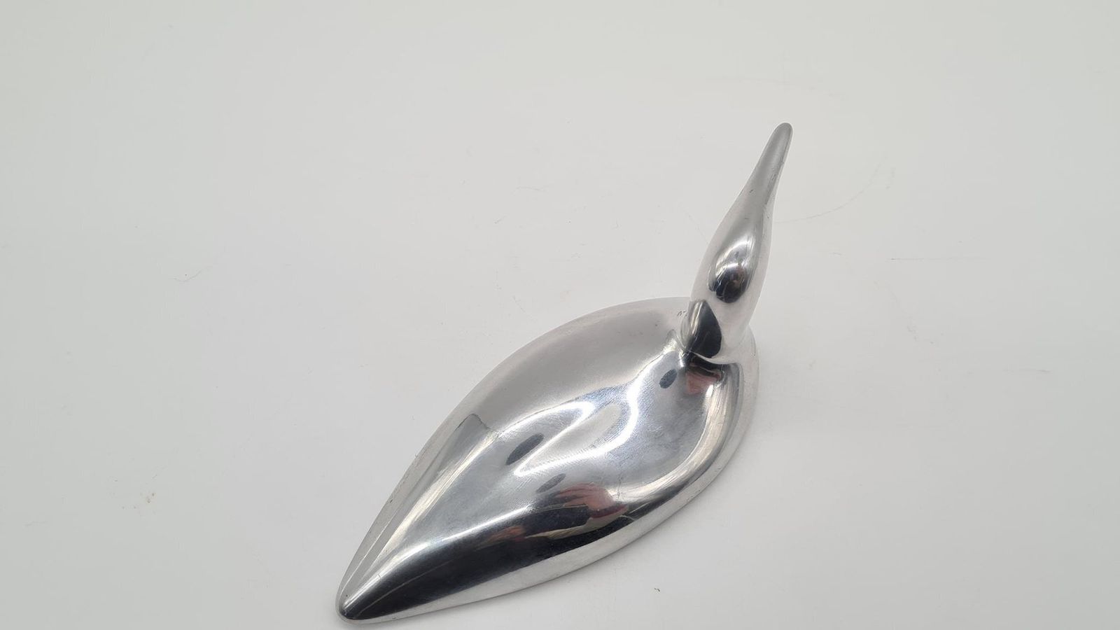 Hoselton Swan Sculpture In Polished Aluminum, 1970s photo 254.0