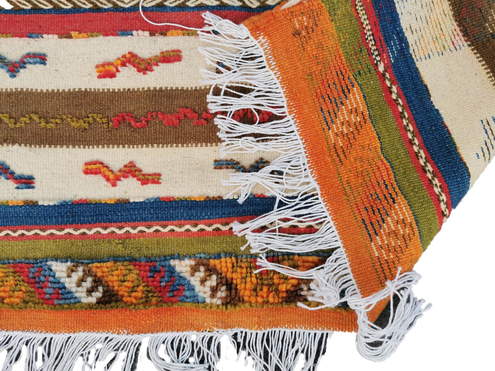 No Custom Fee/6.5×3.2 Ft/ Handmade Moroccan Rug Berber Glaoui Carpet Made Of Camel Wool.200x100cm photo for sale