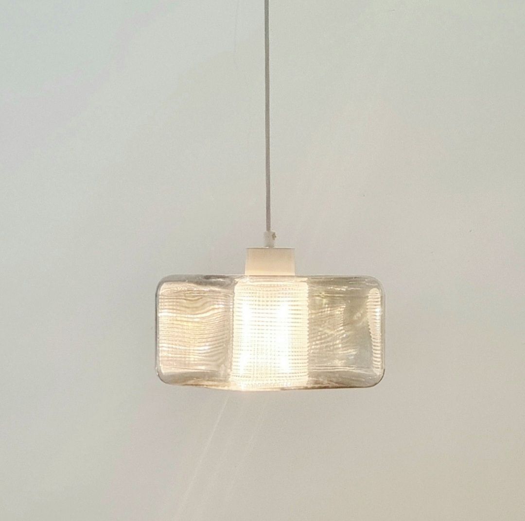 Mid Century Modern Scandinavische Glazen Plafondlamp Van Carl Fagerlund Voor Orrefors, Jaren 1960 photo Verlichting