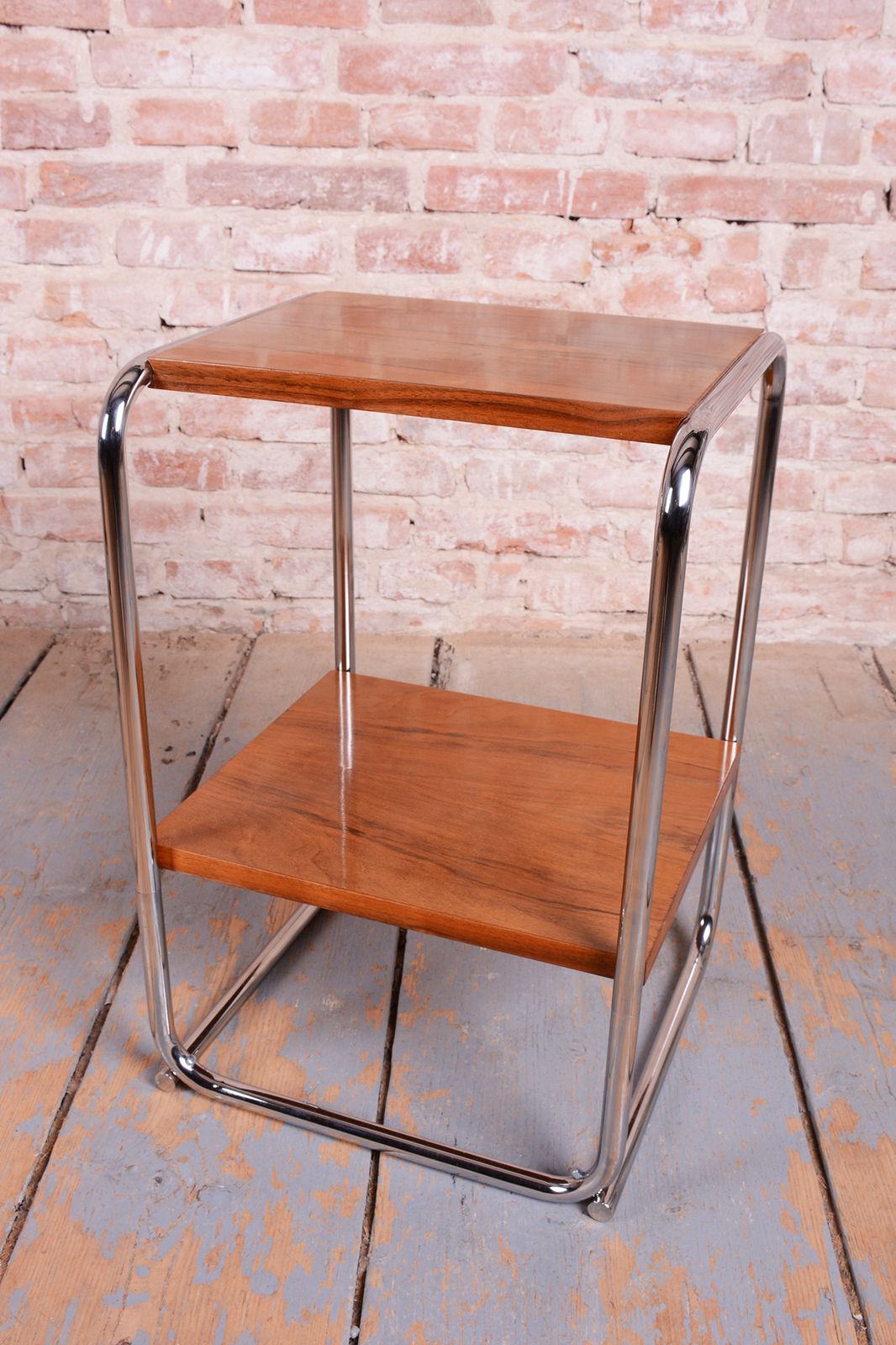 1700.0 Pair Of Restored Bauhaus Bedside Tables, By M. Breuer For Thonet, Germany, 1920s photo