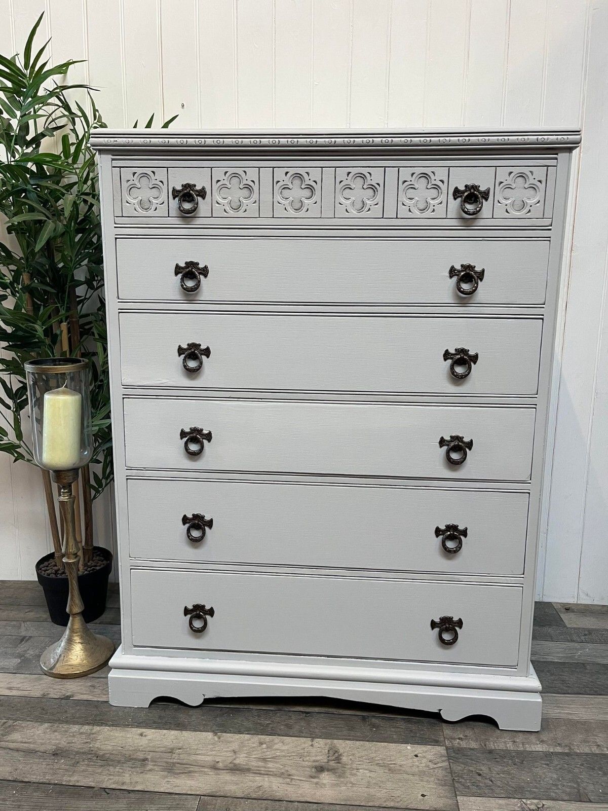 Ducal Pine Chest Of Drawers Customised Painted Furniture In Fusion And F&B photo 375.0