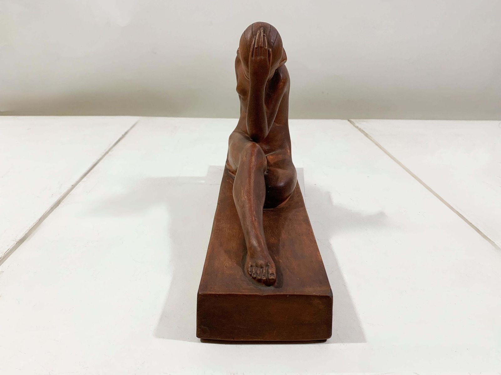 Art Deco Nude Sculpture, In Terracotta, Circa 1930s, Signed "Guero" photo furniture