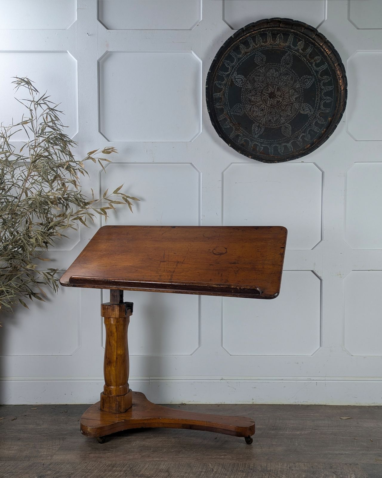 Early 20th Century Adjustable Pine Reading Table / Lectern