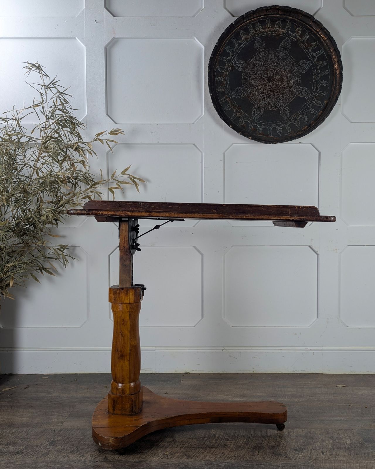 Early 20th Century Adjustable Pine Reading Table / Lectern photo Furniture