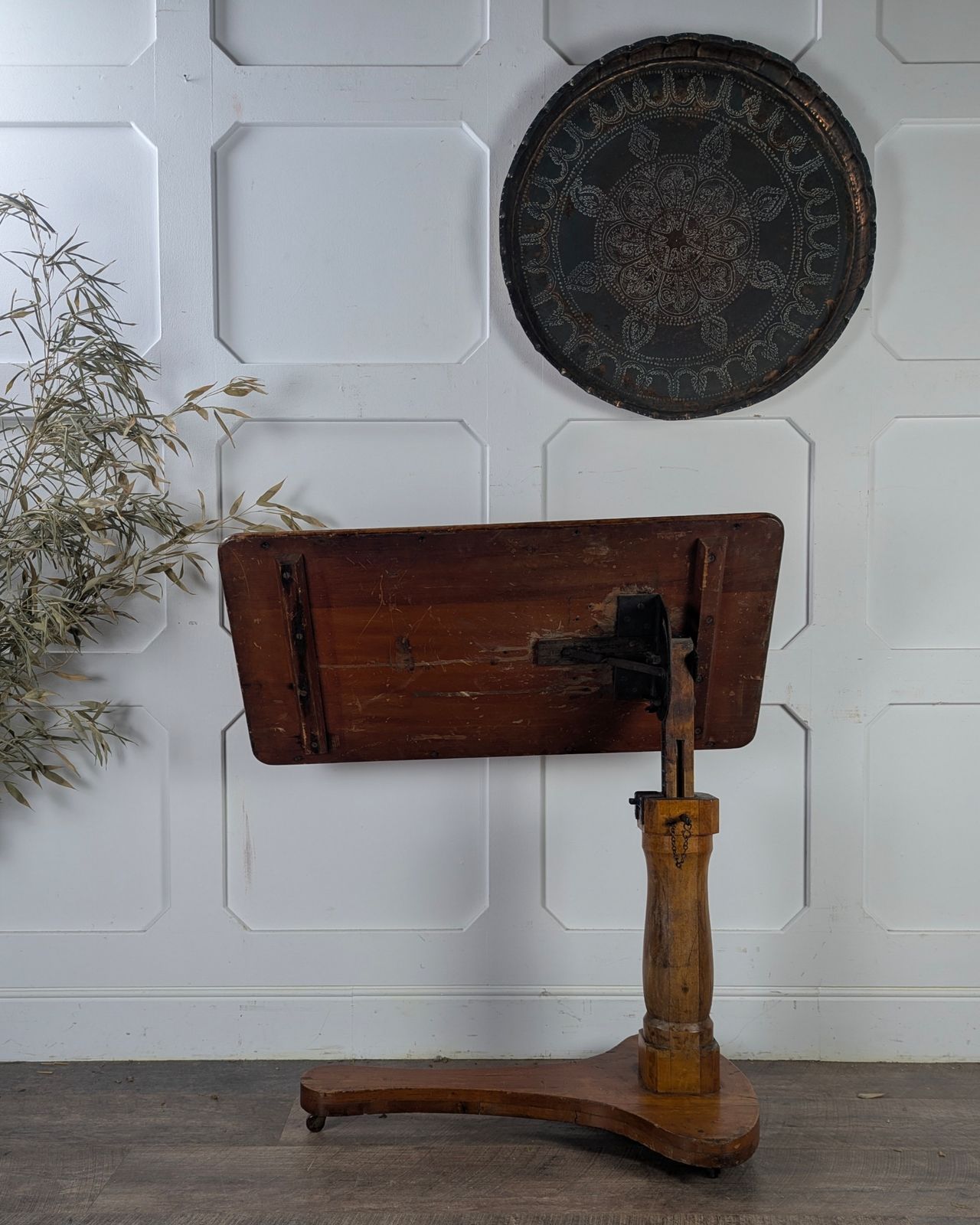 Early 20th Century Adjustable Pine Reading Table / Lectern photo buy