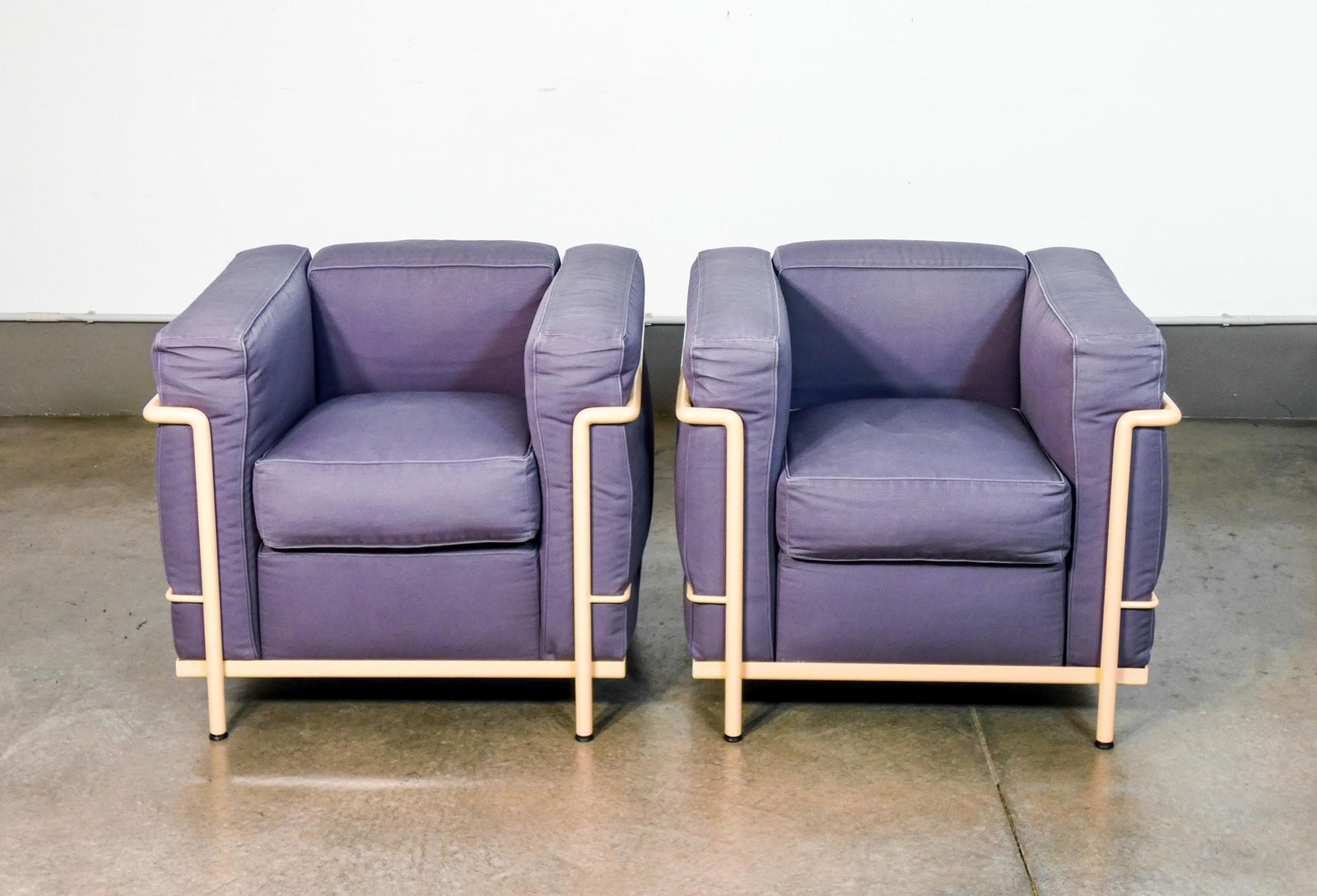 Pair Of Lc2 Armchairs Designed By Le Corbusier, Jeanneret, Perriand For Cassina photo 3647.0