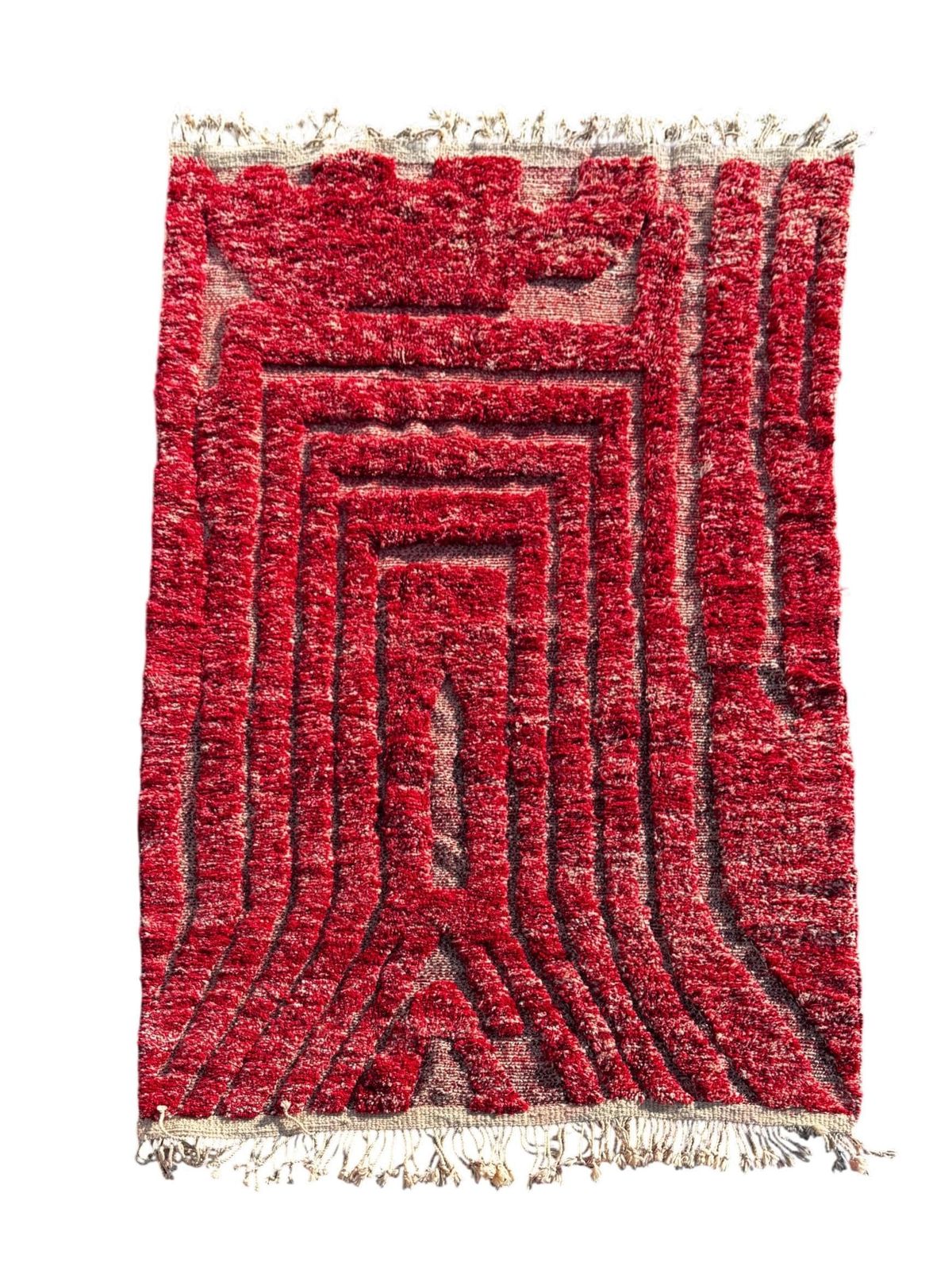 Moroccan Mrirt Wool Rug 200x300 Cm – Handmade Berber Area Rug – Luxury Thick Wool – New Rug photo furniture