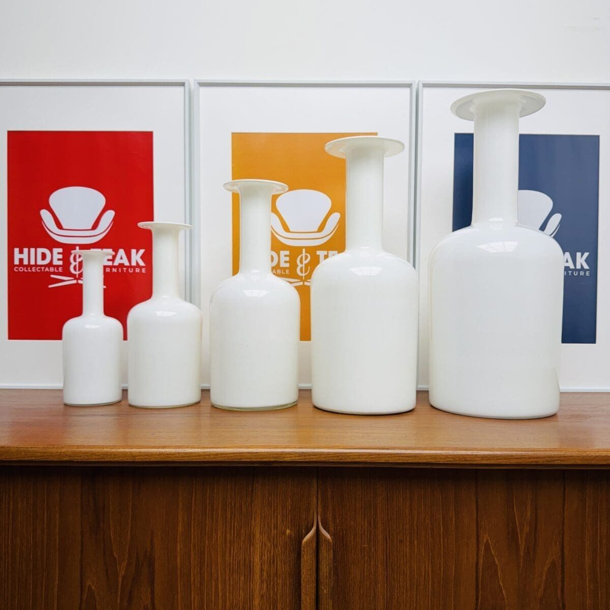 Home Decor Danish “Floor Vase” Set By Otto Brauer For Holmegaard photo