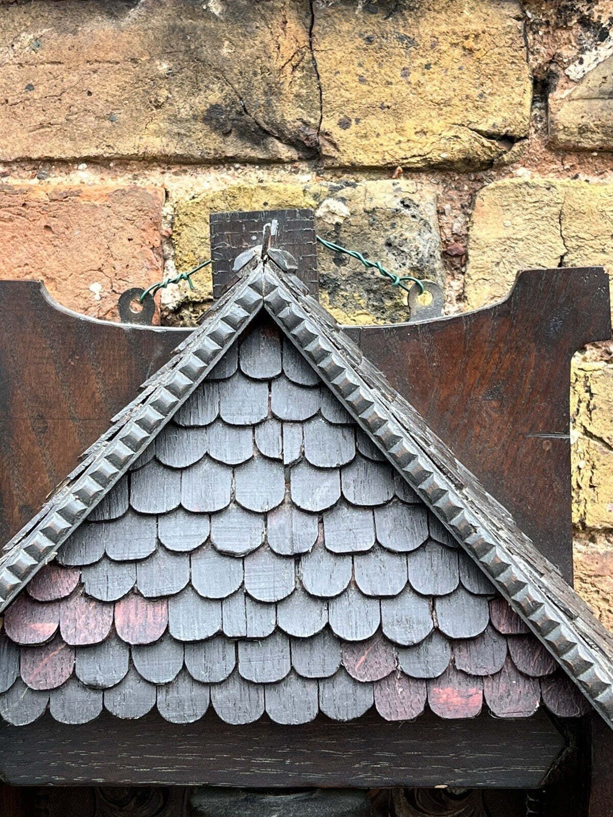 photo for sale Edwardian Architectural Black Forest Wall Mounted Door Bell, Dinner Bell