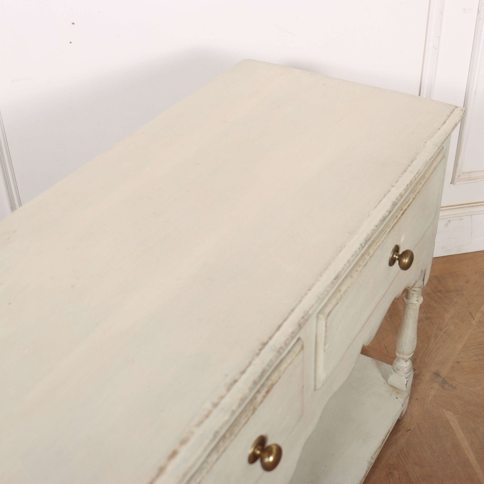 Furniture English Potboard Dresser Base, 1800s photo