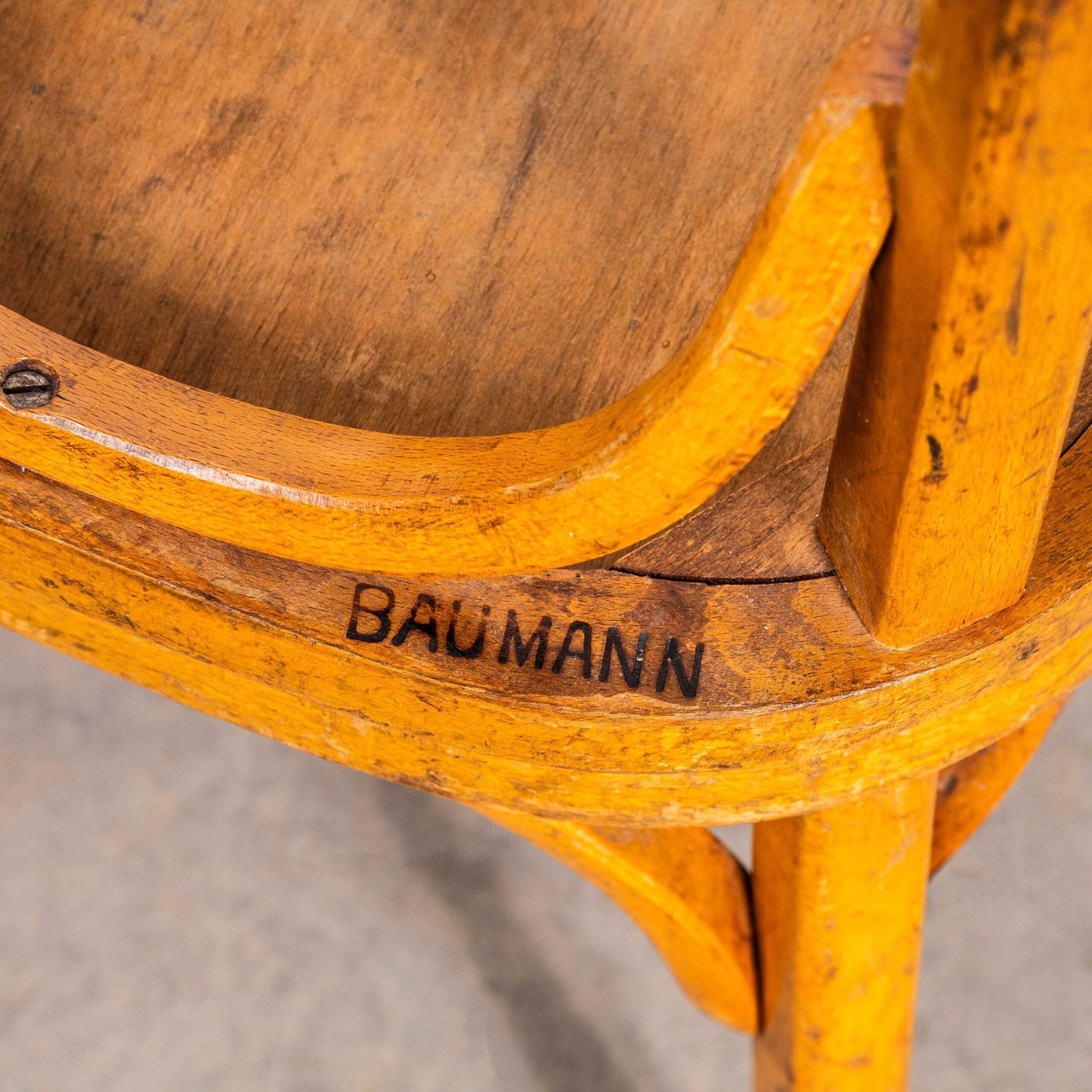 1950’s Baumann Blonde Oak Bentwood Dining Chair – Set Of Six photo vinterior