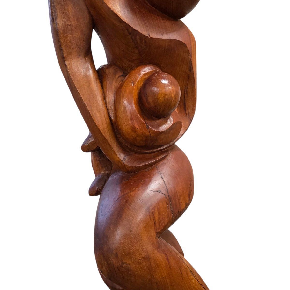Sculpture en noyer de Bernard Lafon, dit Darius (né en 1943) photo for sale
