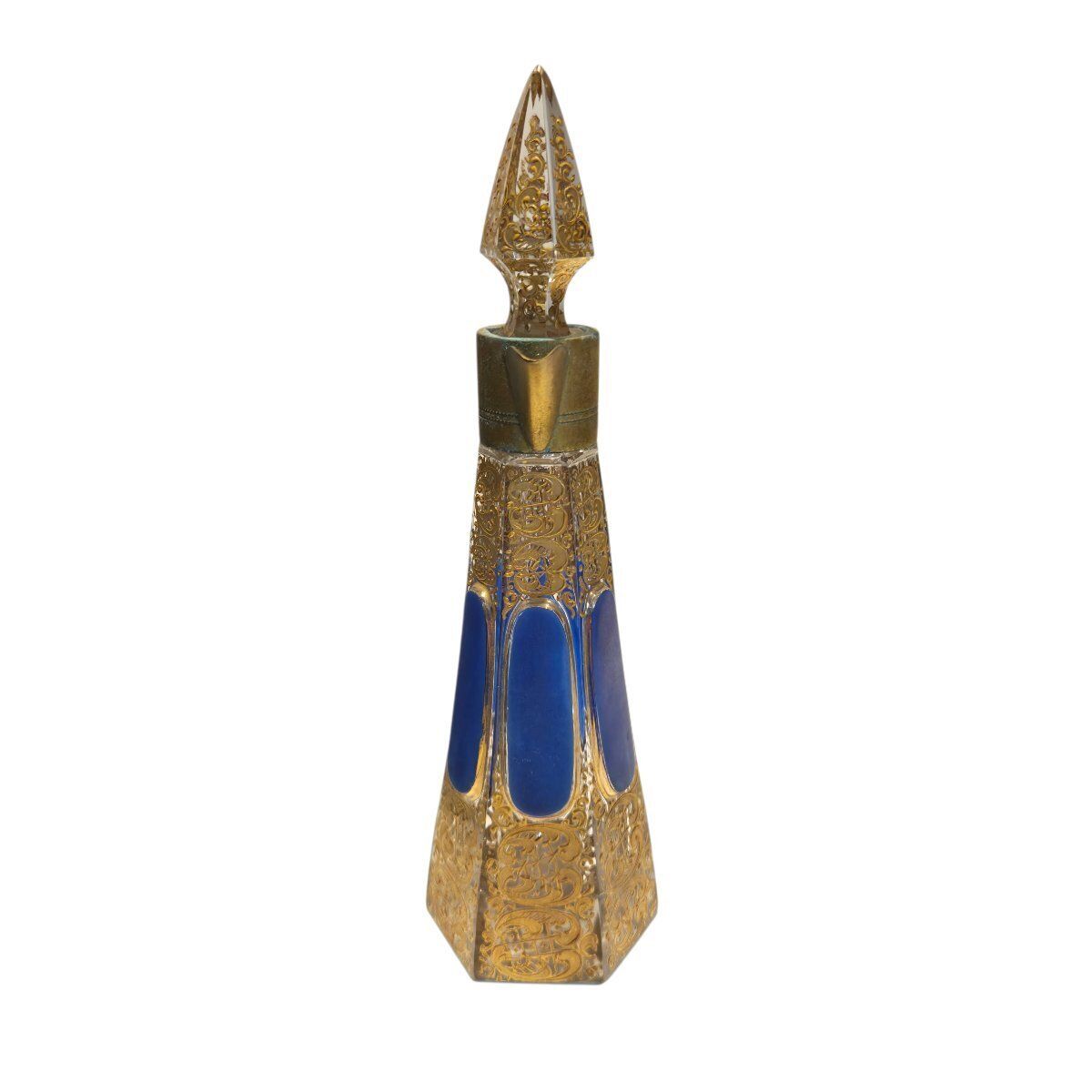 Serving Carafe In Enameled And Gilded Crystal – Bohemia, 19th Century photo 341.0