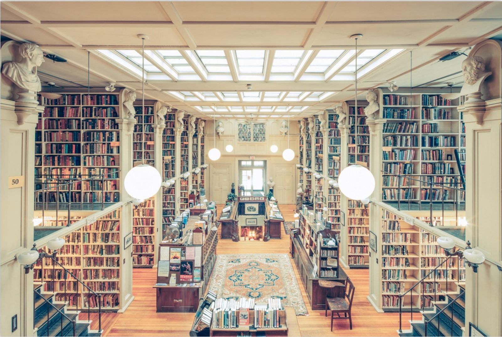 Franck Bohbot The Providence Athenaeum Library #1, Rhode Island, 2015   Minimalist Brutalist