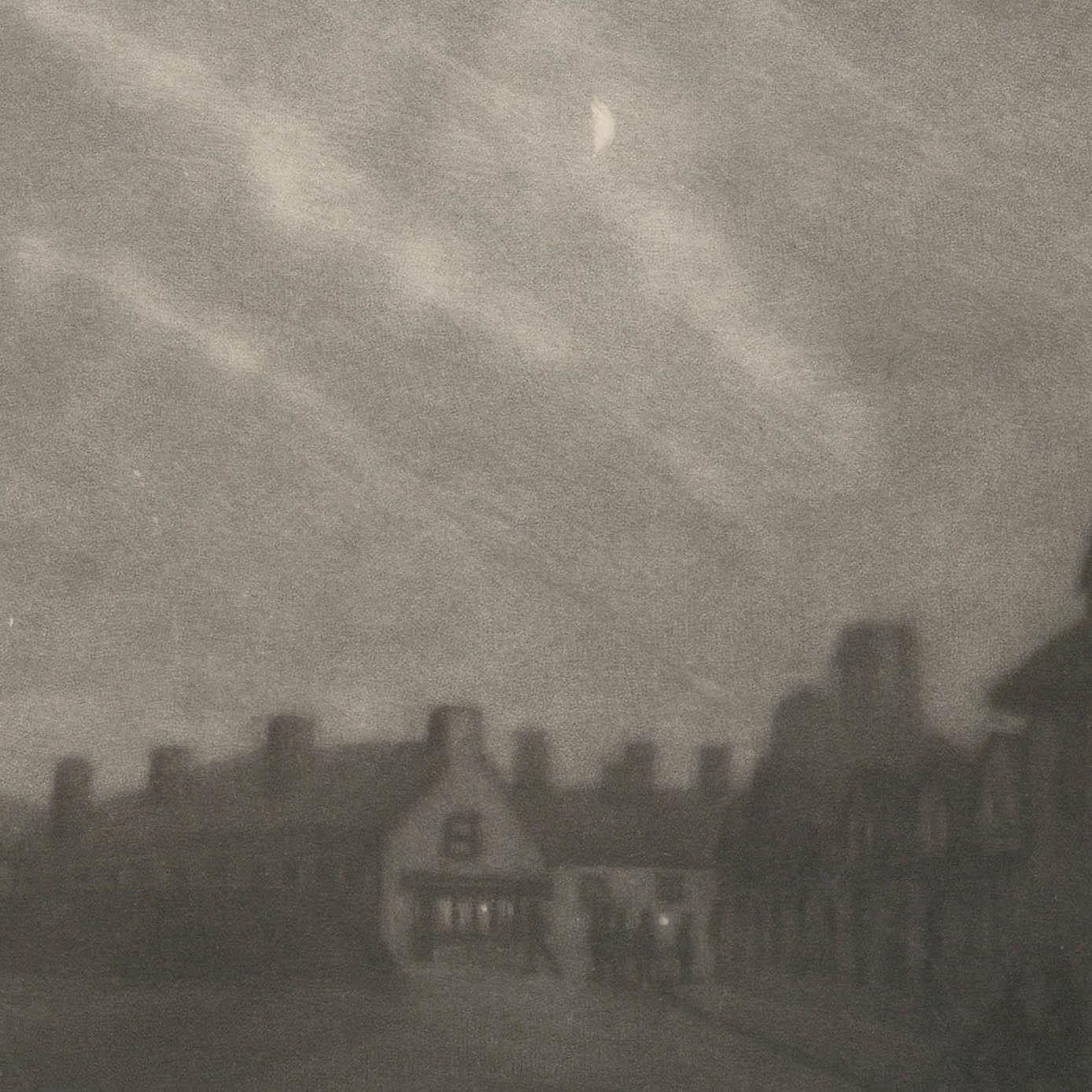 Mid 20th Century Mezzotint Street At Dusk photo for sale