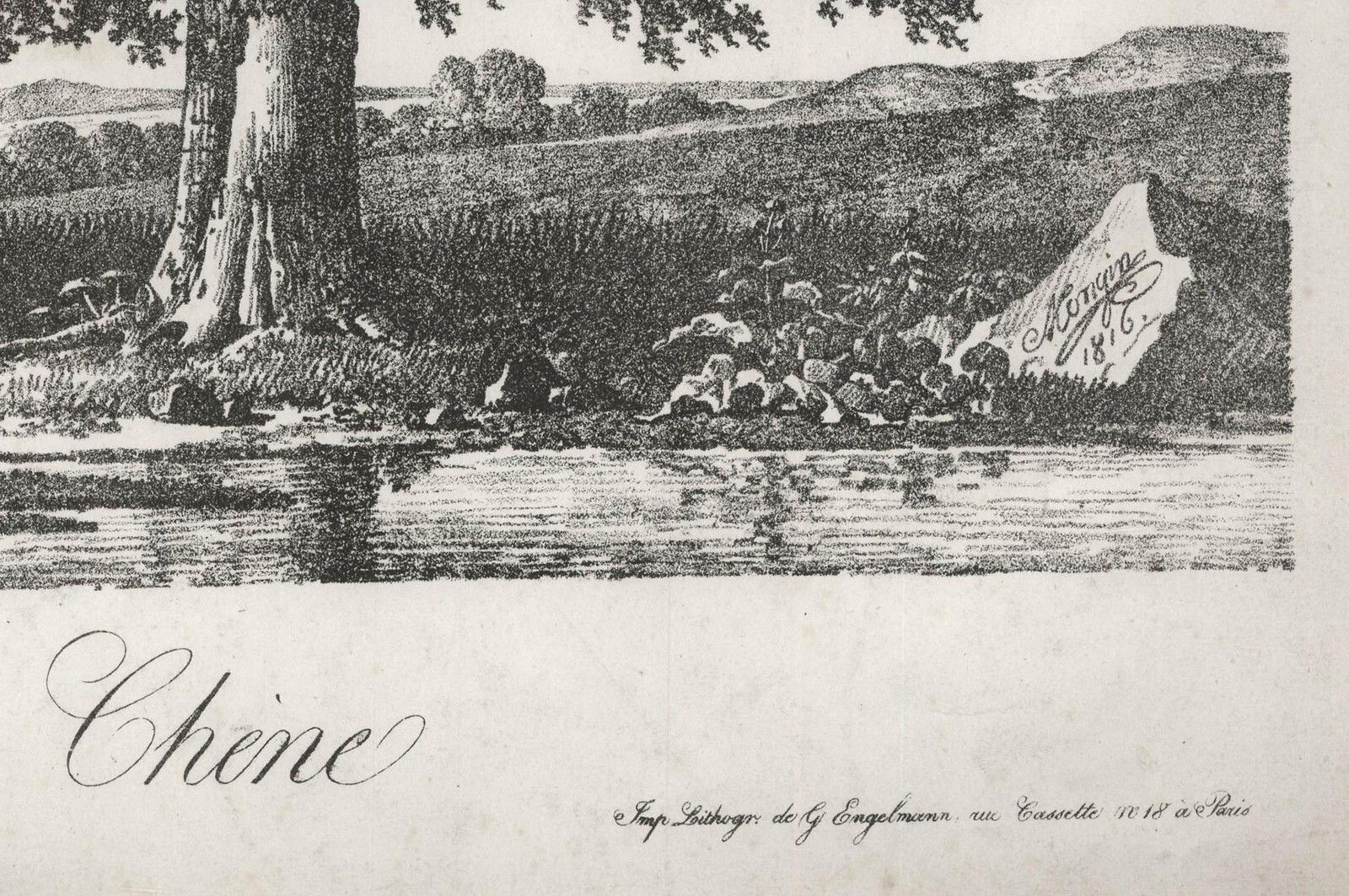Antoine Pierre Mongin (1761 1827) 1816 Lithograph, Chene photo Art
