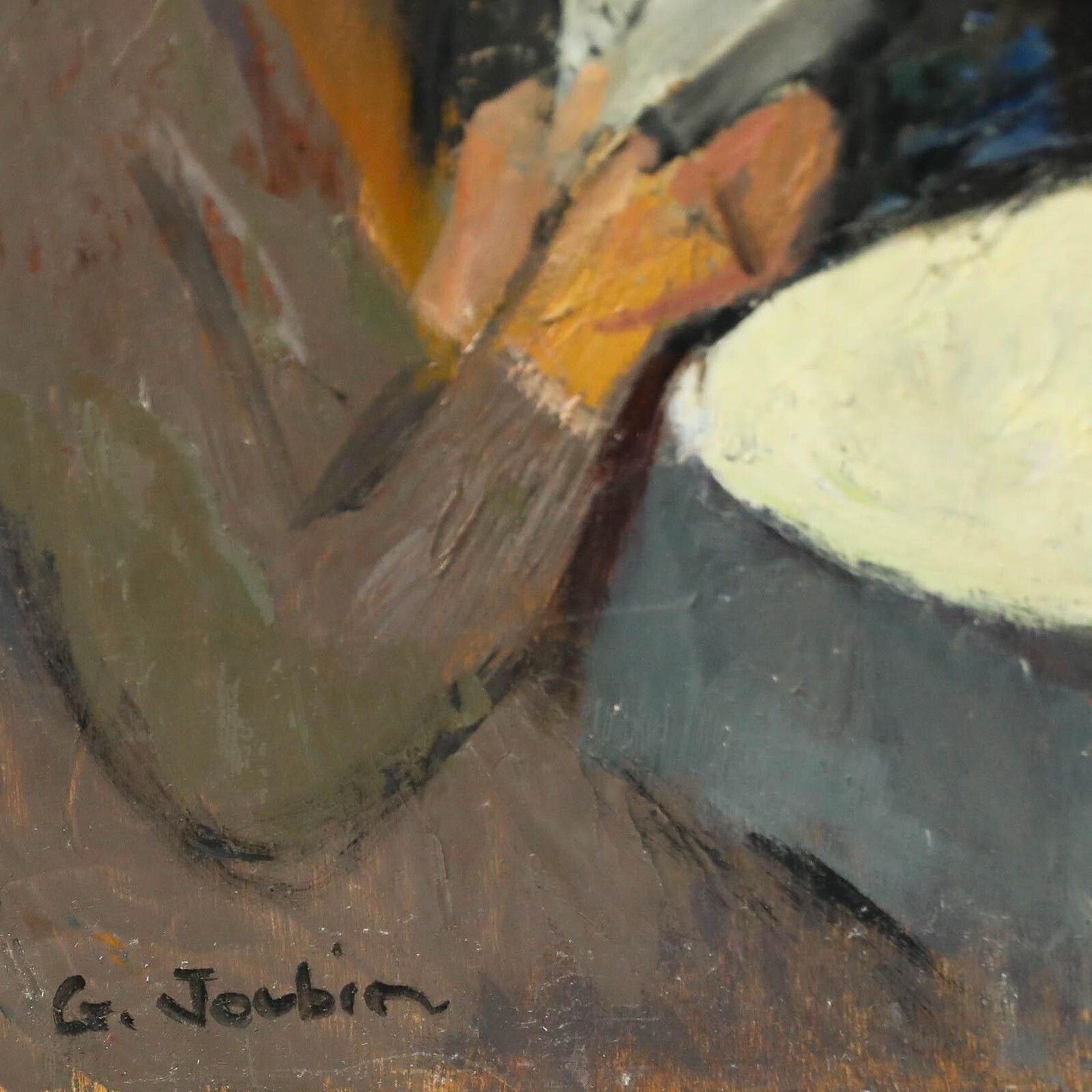 Georges Joubin (1888 1983) Mid 20th Century Oil, A Game Of Cards photo 395.0