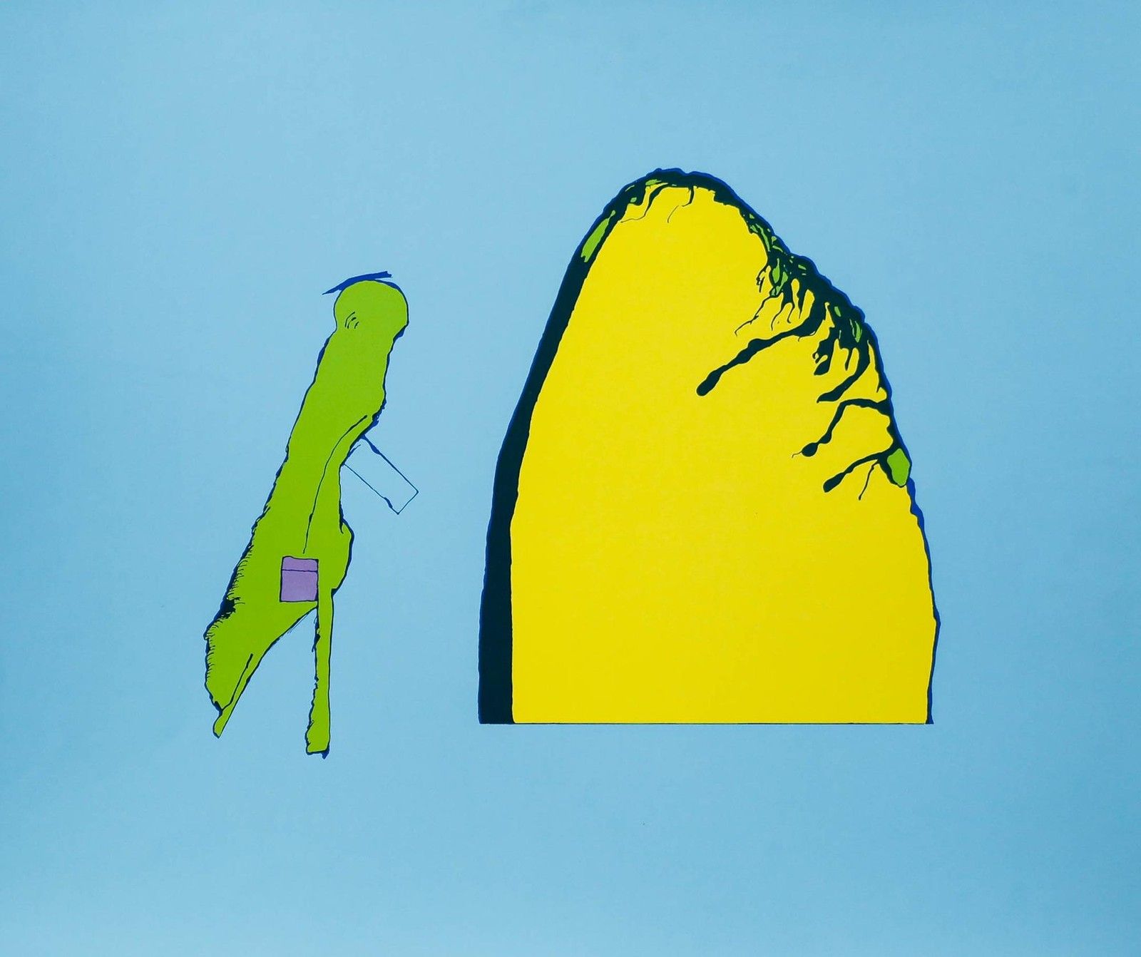 Hans Joachim Bötel Hajo (B.1947) 20th Century Silkscreen, Il Ritorno Di Ricciolo photo furniture