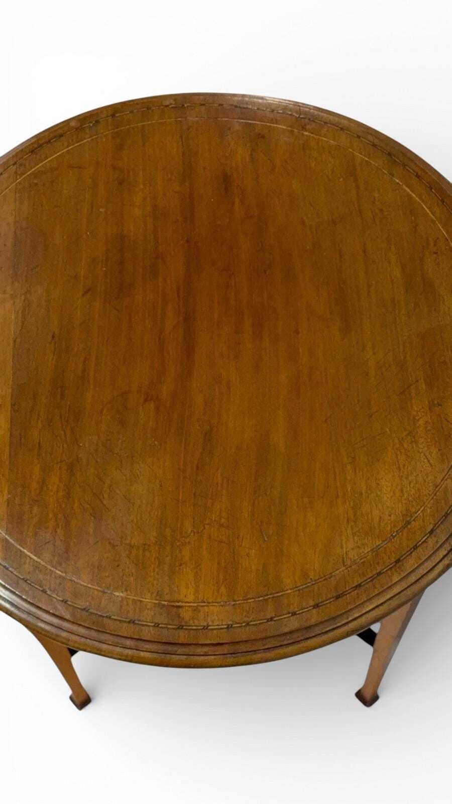 Edwardian Inlaid Mahogany Occasional Table With Satinwood Border photo buy