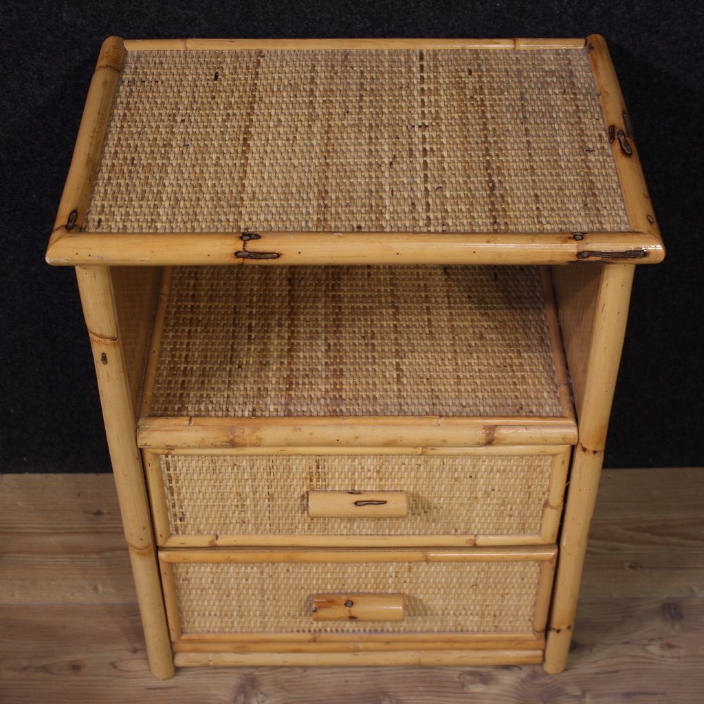 Pair Of Italian Bedside Tables From The 1980s photo vintage