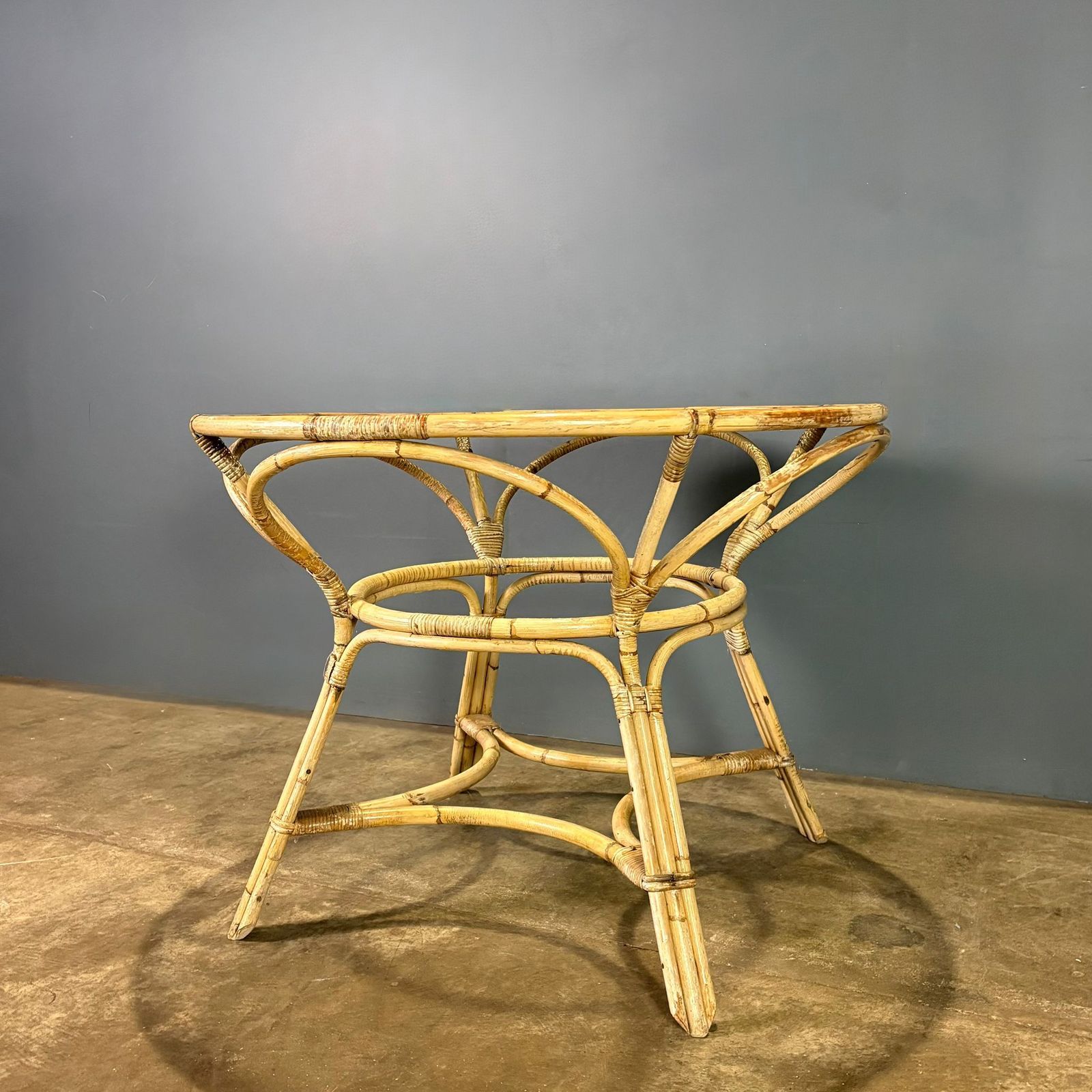 Angraves Of Leicester Bamboo Glass Dining Table Mid Century Retro Mcm photo furniture
