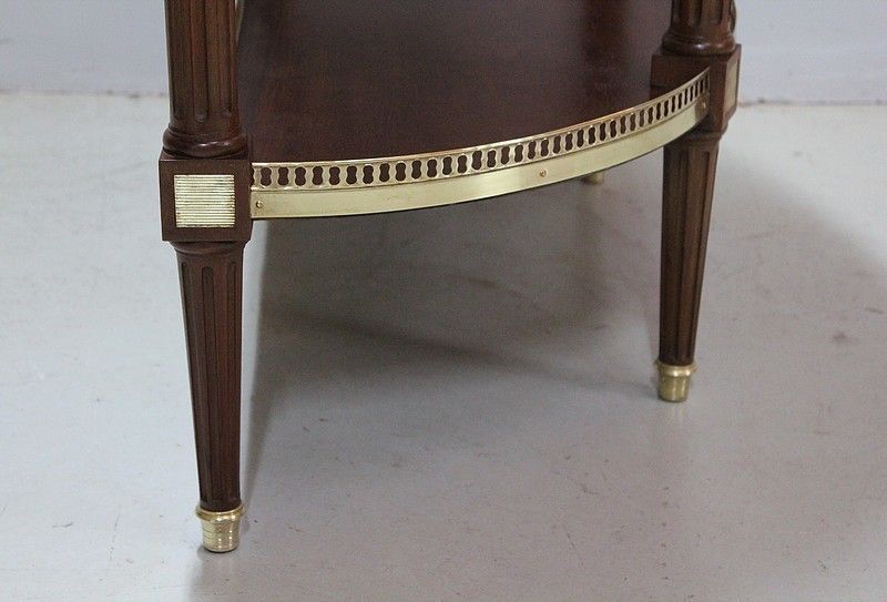 Furniture Half Moon Console Louis XVI, 19th Century photo