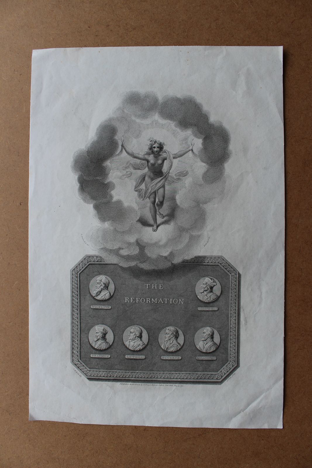 ‘The Reformation’ 18th Century Etching By James Stow After Charles Reuben Ryley photo for sale