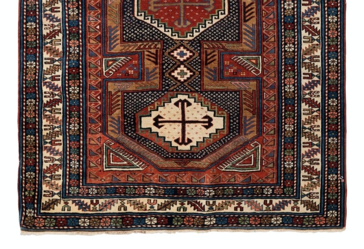 2.7x5.7 Ft Antique Shirvan Rug, East Caucasus, Ca 1890 photo for sale