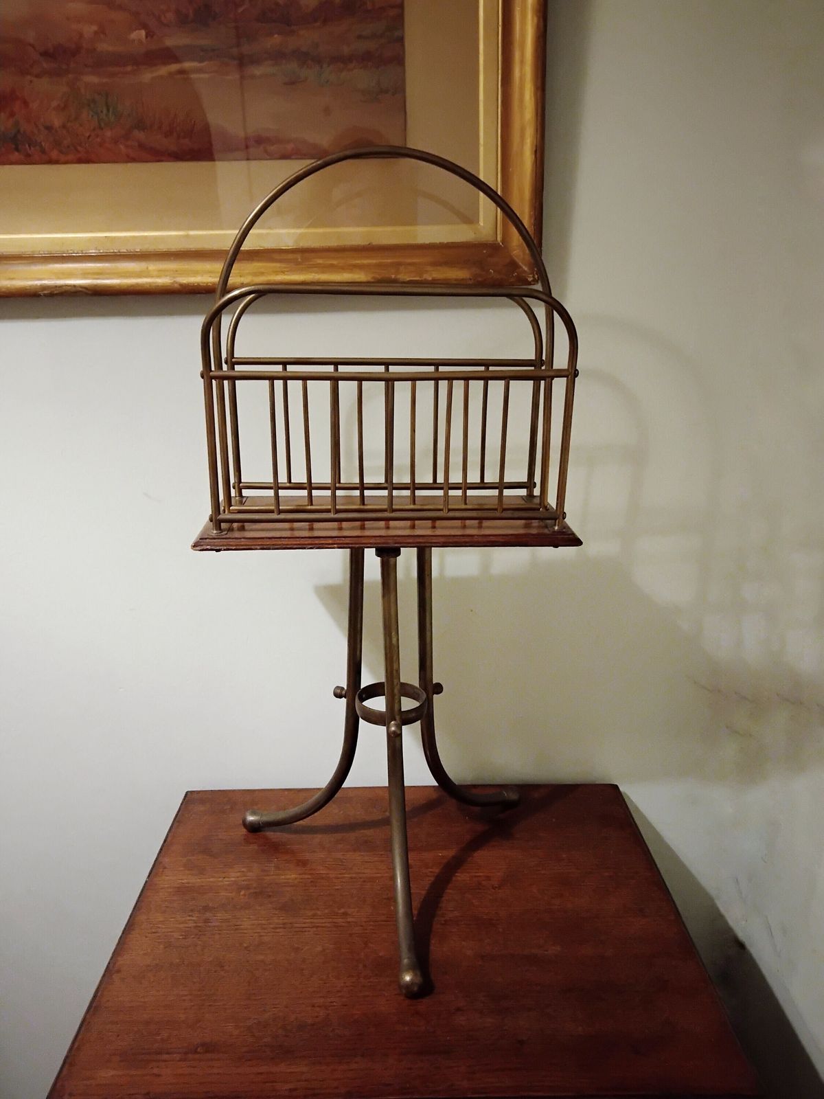 Antique Revolving Newspaper Stand/Magazine Rack By Halls Of Birmingham photo furniture