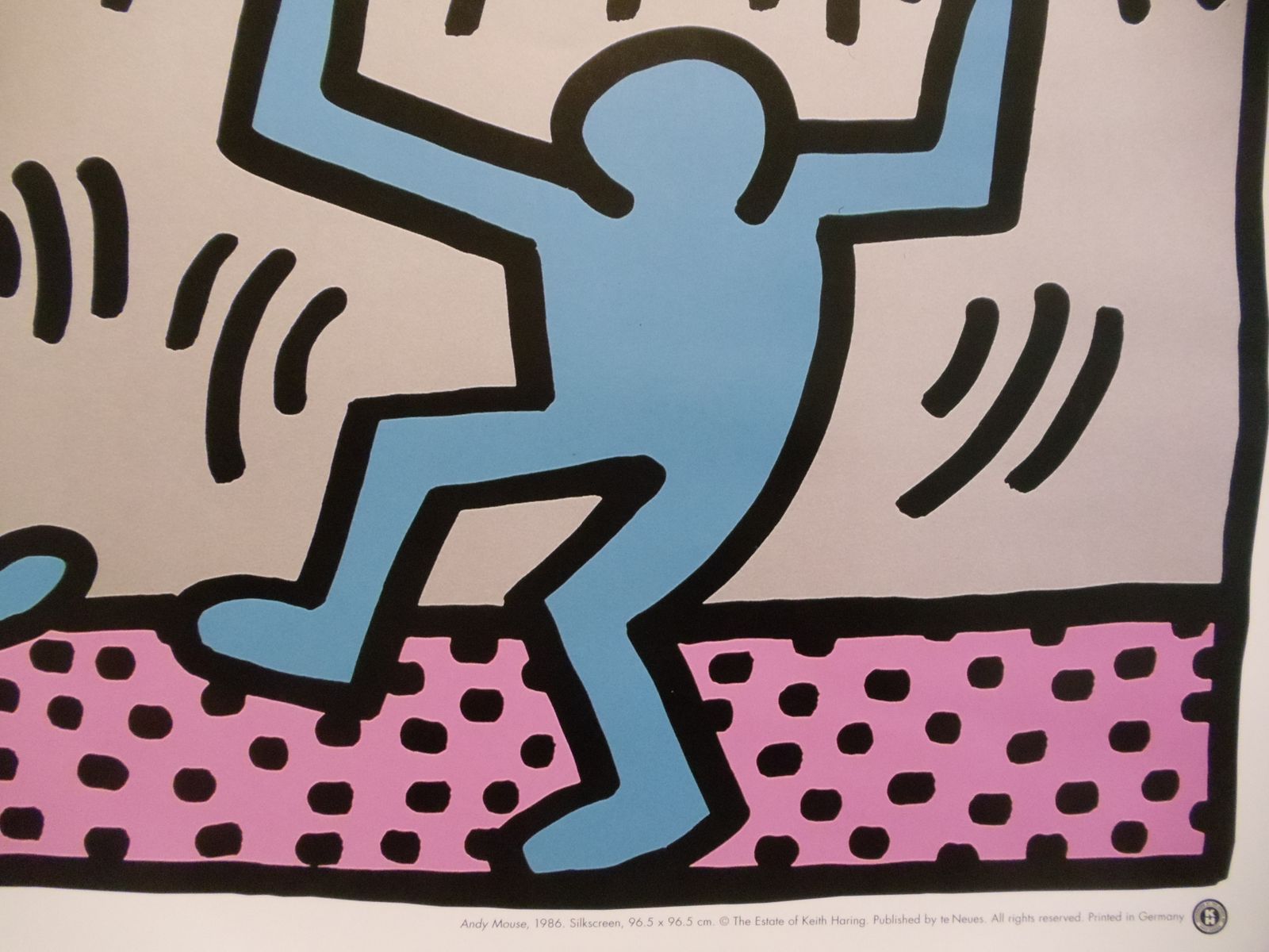 Keith Haring Andy Mouse Dollar Bill, A Fusion Of Andy Warhol And Mickey Mouse, Authorised Lithograph By Keith Haring Foundation photo Art